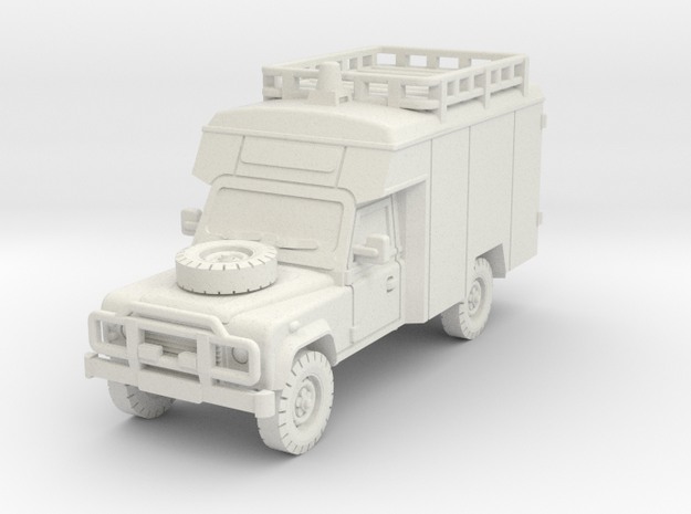Defender 127 Ambulance 1/100 in White Natural Versatile Plastic