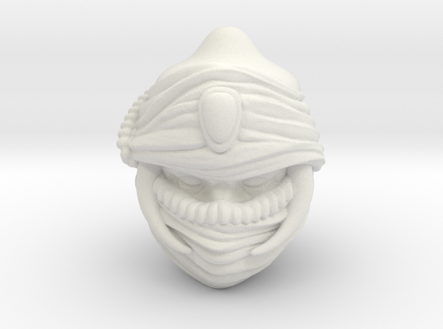 Fantasy Persian Warrior Head for Motu Masterverse in White Natural Versatile Plastic