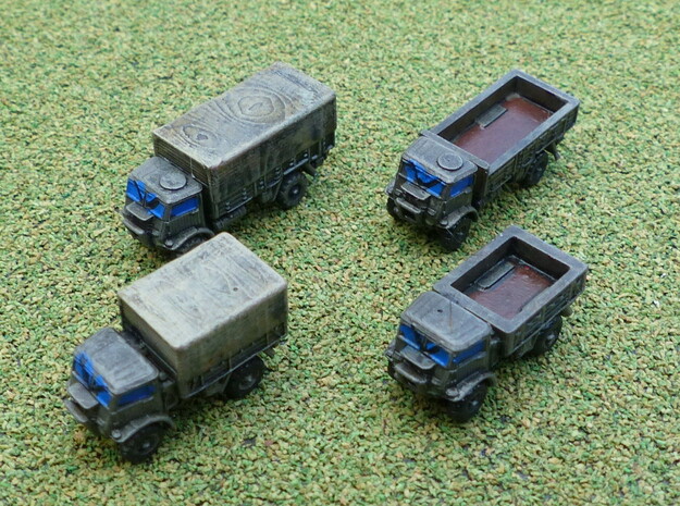 Fordson WOT 6 and WOT 8 Trucks 1 1/285 in Tan Fine Detail Plastic