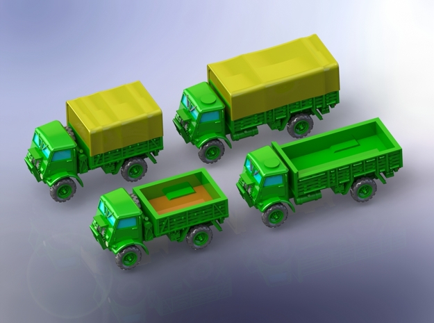Fordson WOT 6 and WOT 8 Trucks 1/160 in Smooth Fine Detail Plastic