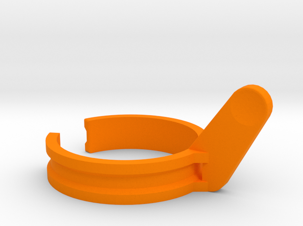 RC car thumb steering adapter in Orange Processed Versatile Plastic