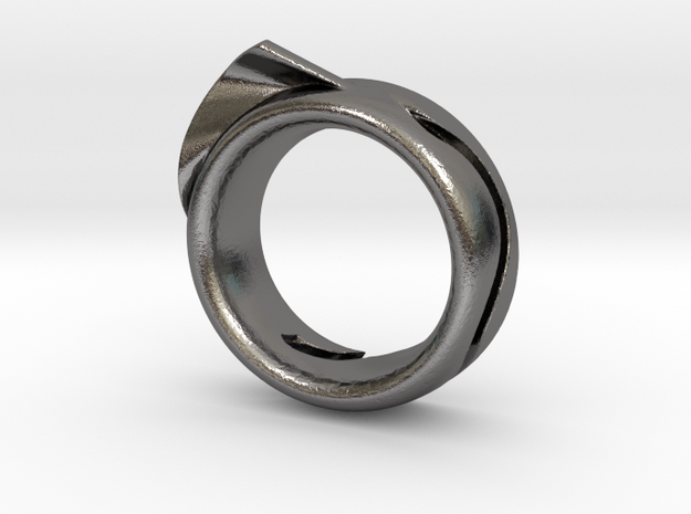 Ring in Polished Nickel Steel