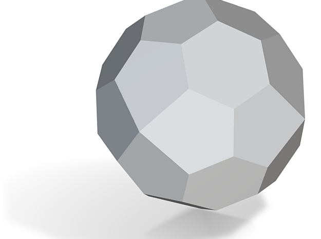 08. Truncated Tetrakis Hexahedron Pattern 2 - 10mm in Tan Fine Detail Plastic