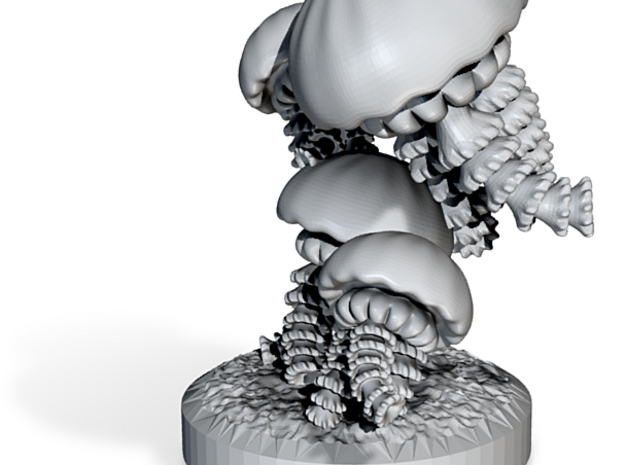 Jellyfish Swarm mini creature for TTRPG and DnD in Tan Fine Detail Plastic