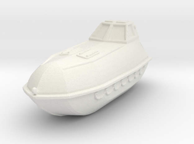 Totally Enclosed Lifeboat in White Natural Versatile Plastic: 1:144