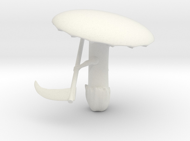 Death Cap Shrumling Mini in White Natural Versatile Plastic