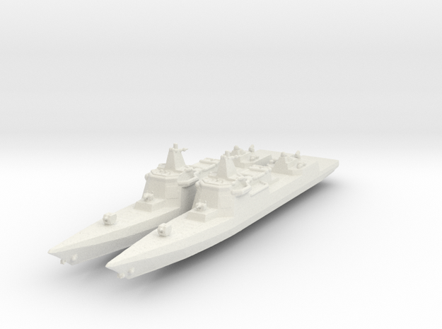 PLAN Type 055 destroyer in White Natural Versatile Plastic: 1:2400