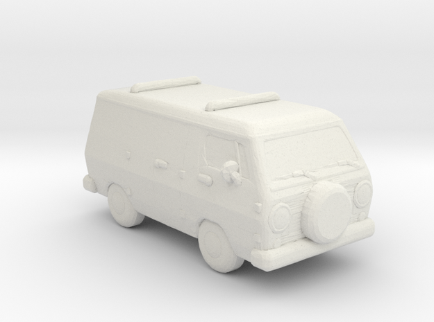 1968 Ford Mystery Machine van 1:160 scale WO in White Natural Versatile Plastic