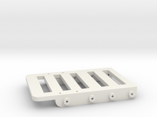 SCX24 Rear Accessory Tray (Komodo Version) in White Natural Versatile Plastic