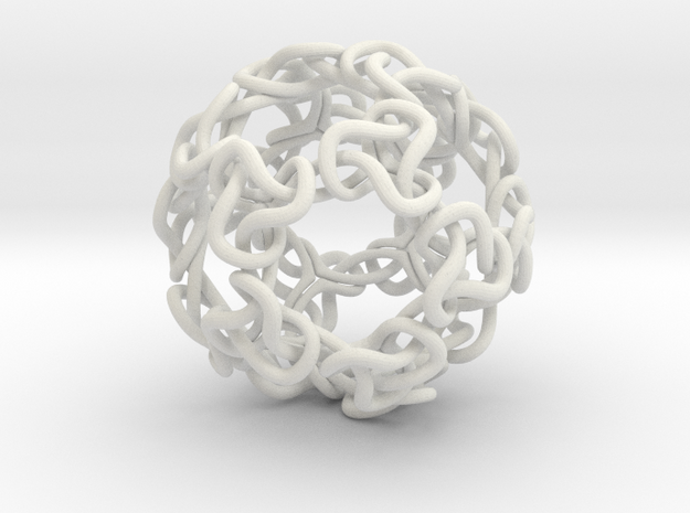 Spaghetti Ball in White Natural Versatile Plastic