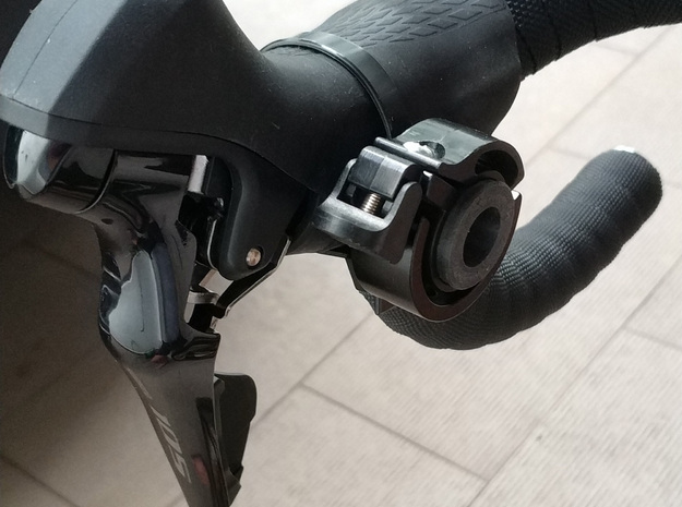 Bicycle Ring Bell Adapter for Drop Bars in Black Natural Versatile Plastic