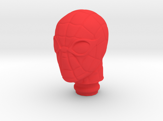 Mego Spider-Man 1970s WGSH 1:9 Scale Head in Red Processed Versatile Plastic