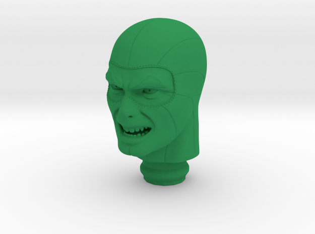 Mego The Scorpion 1:9 Scale Custom Head in Green Processed Versatile Plastic