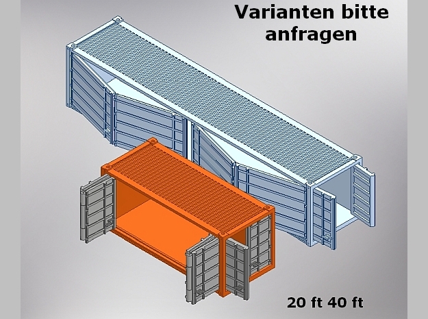 1x40 ft OS-Container in Tan Fine Detail Plastic
