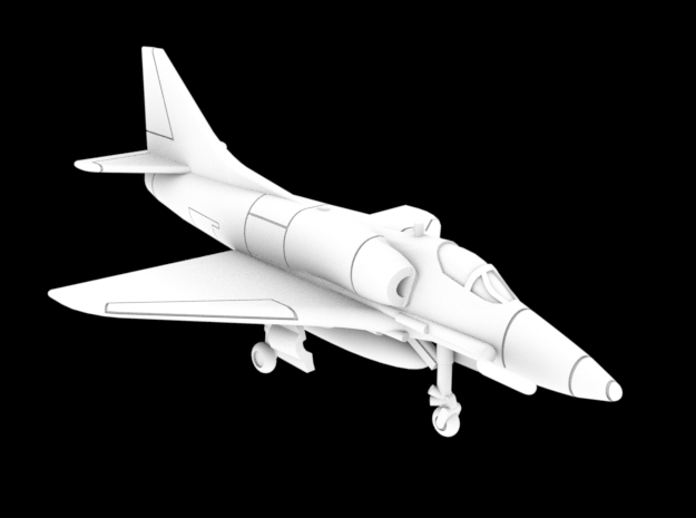 1:200 Scale A-4G Skyhawk (External Fuel Tank Only) in White Natural Versatile Plastic