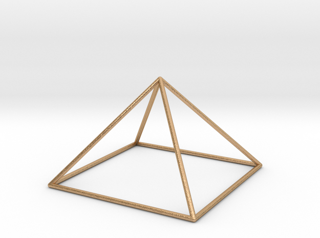 giza pyramid wireframe-larger in Natural Bronze