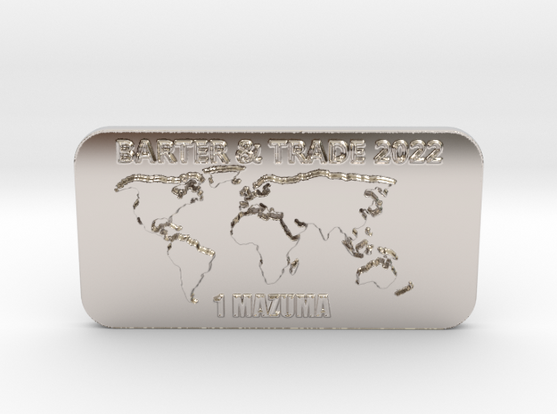 1 Mazuma Barter & Trade INGOT 100MM XL in Platinum