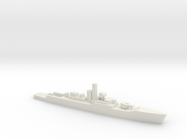 Whitby-class frigate, 1/1250 in White Natural Versatile Plastic