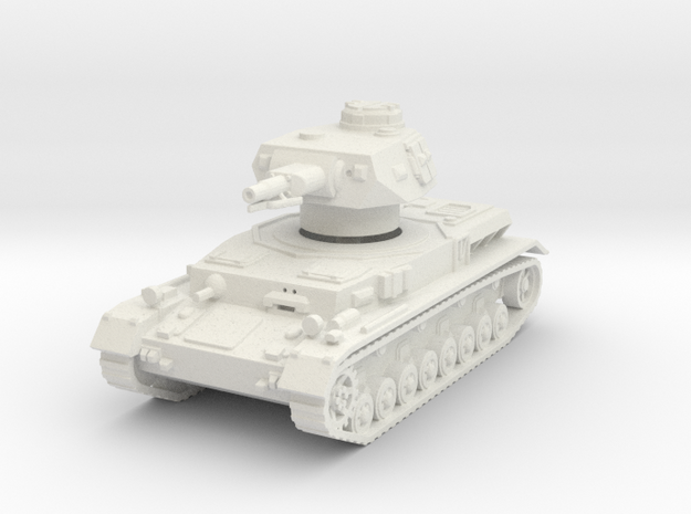 Panzer IV F1 1/100 in White Natural Versatile Plastic
