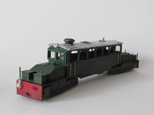 H0e – 009 Type 23 Garratt Tram (1 Power Unit)  in Gray PA12