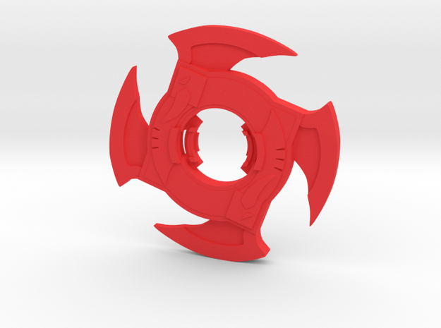 Beyblade Mahout Charmer | Anime Attack Ring in Red Processed Versatile Plastic