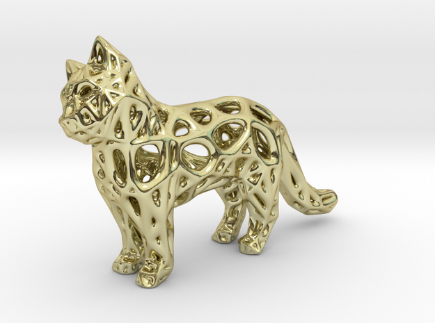 Mina the Cat in 18k Gold Plated Brass