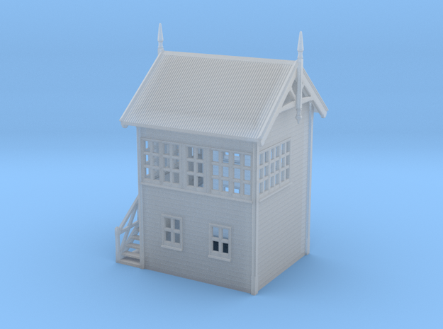 VR Signal Box #1 [Left Stairs] 1:160 Scale in Smoothest Fine Detail Plastic