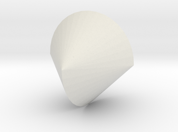 sphericon in White Natural Versatile Plastic