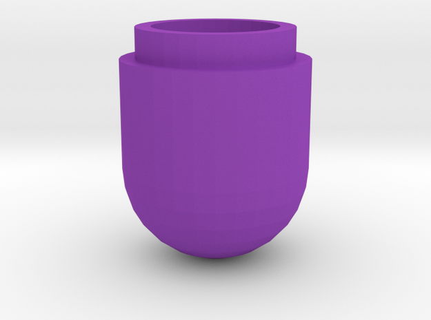 1VialHolderTop Fixed in Purple Processed Versatile Plastic: Medium