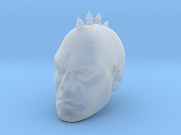 Space Marine Head Large Spikes McFarlane  in Smooth Fine Detail Plastic