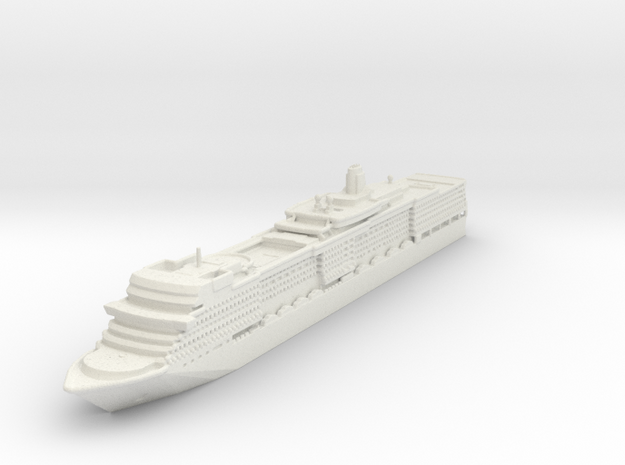 MS Queen Elizabeth in White Natural Versatile Plastic: 1:2400