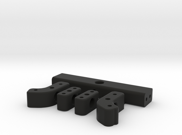 NWSD TRX-4 Scattergun V2 Lexan Body Mount Kit in Black Natural Versatile Plastic
