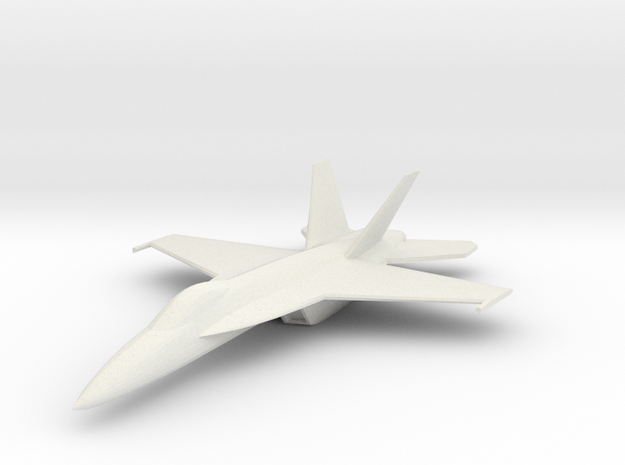 F/A-18F Super Hornet Model Replica (1:100 Scale) in White Natural Versatile Plastic