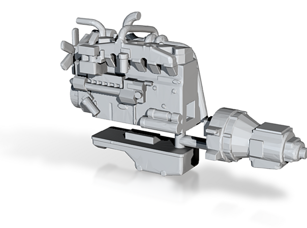 1/32nd Cat type Diesel Engine, similar to 3406 in Tan Fine Detail Plastic
