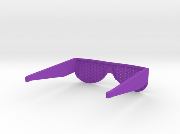 Pin Glasses sStraight in Purple Processed Versatile Plastic