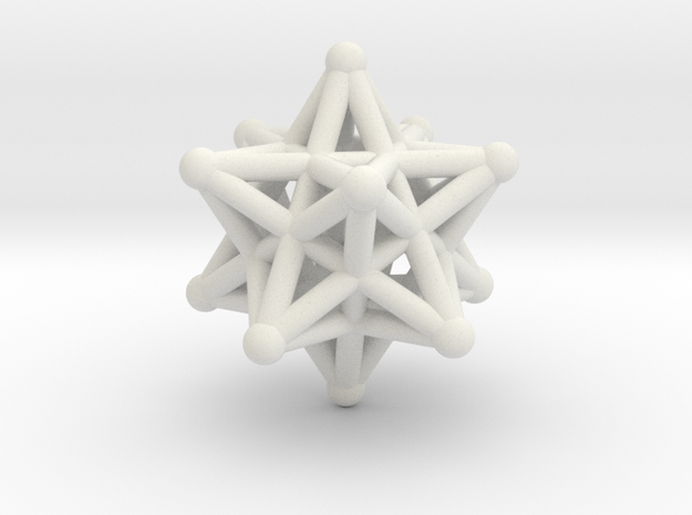 ball-and-stick star in White Natural Versatile Plastic