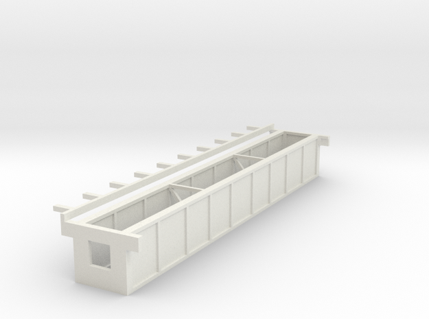 NYC Subway Highline Station Bridge Right N scale in White Natural Versatile Plastic