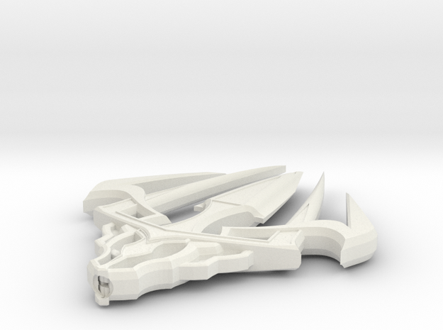 Trident Design  in White Natural Versatile Plastic