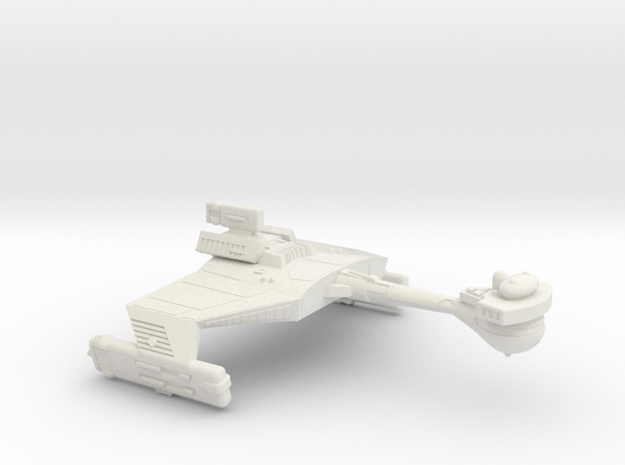 3788 Scale Klingon HD5K Refitted Heavy War Cruiser in White Natural Versatile Plastic