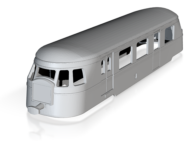 bl160fs-billard-a80d-ext-radiator-railcar in Tan Fine Detail Plastic