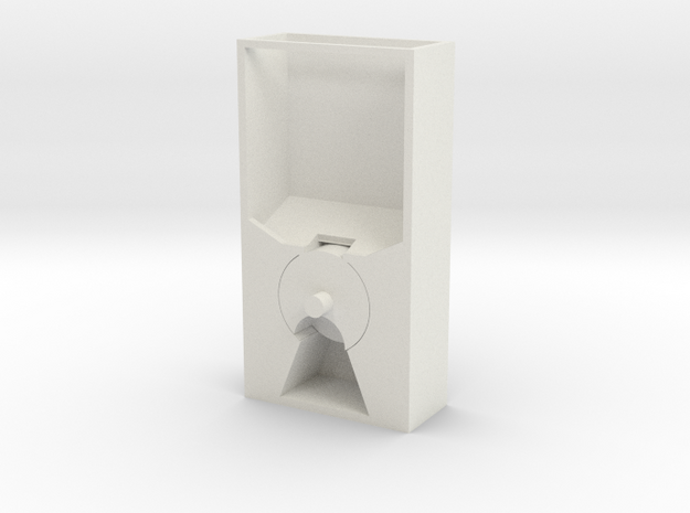 Mini Candy Dispenser in White Natural Versatile Plastic