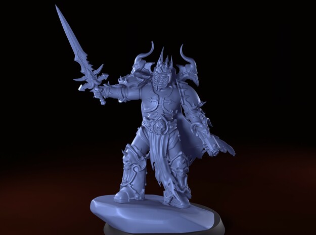 Chaos Lich Lord (Arms/Helmet/Backpack) in Tan Fine Detail Plastic