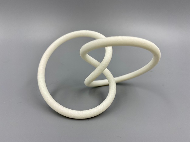 Optimized Rolling Knot - type 7 in White Processed Versatile Plastic