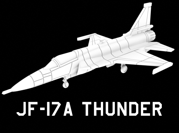 JF-17A Thunder (Clean) in White Natural Versatile Plastic: 1:200