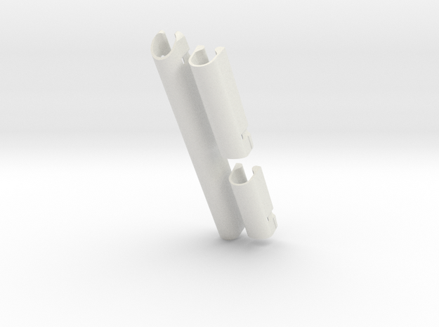 J35 glue-in prototypes in White Natural Versatile Plastic