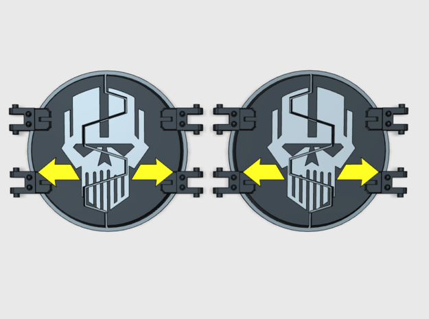 Iron Heads 2 : Legion Deimos Round Doors in Tan Fine Detail Plastic