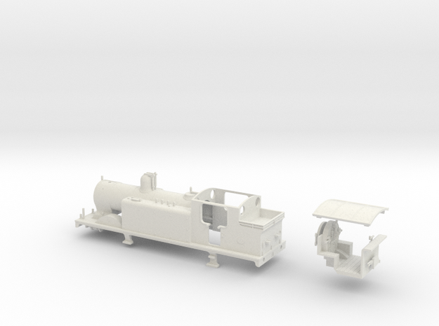 HO LBSCR E4 (As built) in White Natural Versatile Plastic