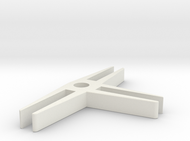 bracket_3_8s-Cut (Meshed)_180_3 in White Natural Versatile Plastic