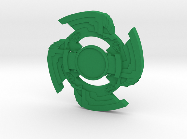 Beyblade Falborg-2 attack ring in Green Processed Versatile Plastic