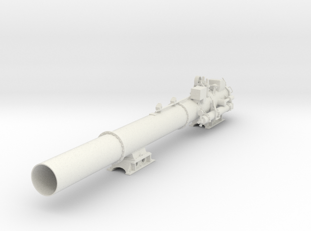 1/20 DKM Type S-700 Boat Torpedo Launcher Port in White Natural Versatile Plastic
